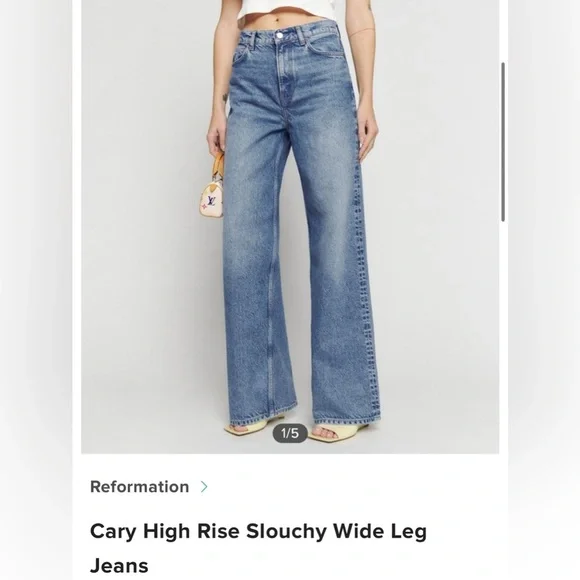 Reformation Light Blue Flare Jeans - Picture 2 of 11